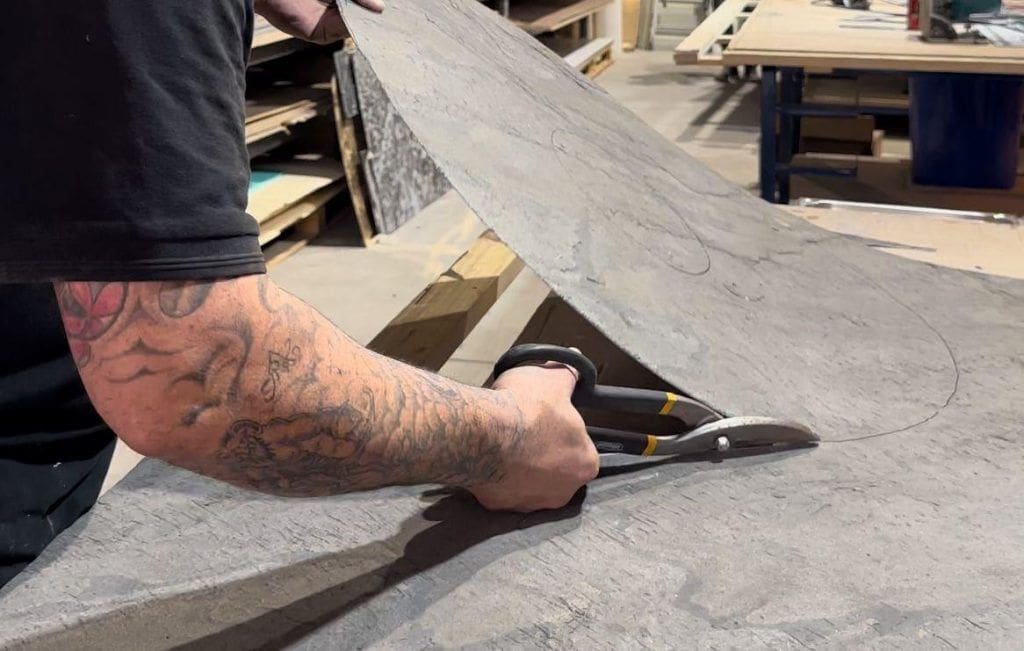 Recorte de prato decorativo